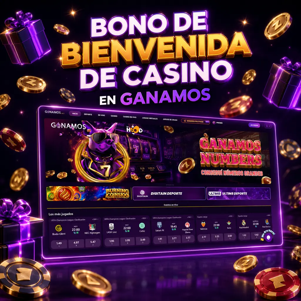 Bono de bienvenida de casino en Ganamos: sin depósito extra, torneos semanales y devoluciones en efectivo sin apuesta mínima.