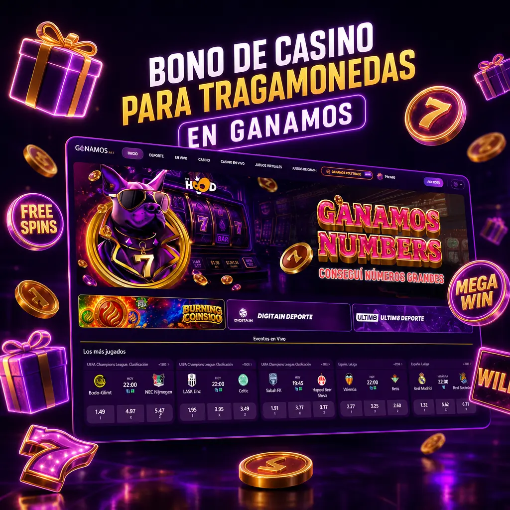 Bono de bienvenida 100% hasta ARS 200.000 para tragamonedas en Ganamos, ideal para jugadores nuevos y frecuentes