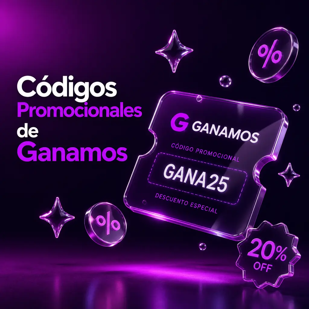 Códigos promocionales de Ganamos 2026: giros gratis, apuesta gratis y ofertas exclusivas para casino y deportes.